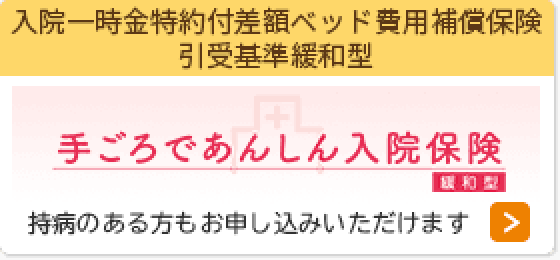 手ごろであんしん入院保険 緩和型